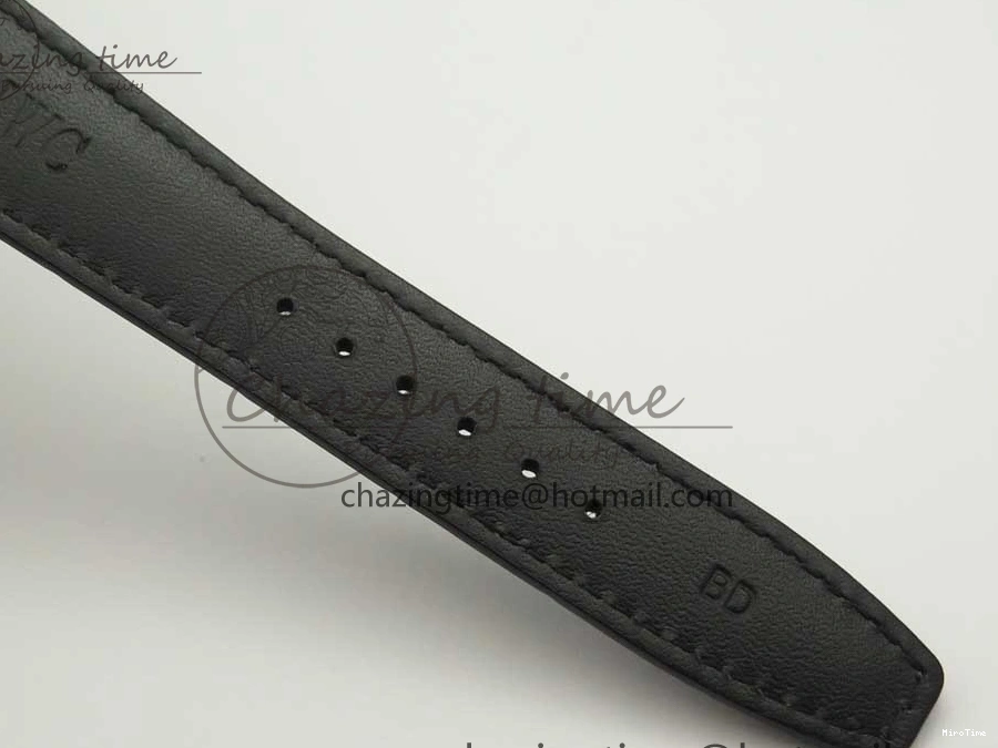 MIROTIME 0809 Portuguese Tourbillon IW5046 SS ZF Best Edition Gray Dial on Black Leather Strap SunProtective 7147